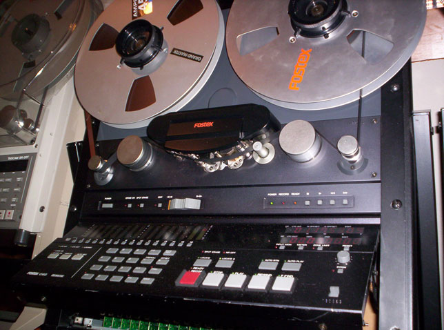 Fostex G-16 reel to reel tape deck in Reel2ReelTexas' vintage recording collection